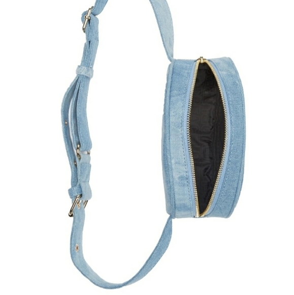PEACE LOVE WORLD Denim Oval Belt Bag - Picture 6 of 9